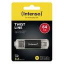 MEMORIA USB INTENSO 64GB TIPO A C USB FLASH 3.2