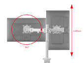 SOPORTE MONITOR DOBLE ONE FOR ALL DM2220 13-32%%%#168; BL