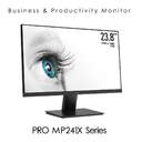 MONITOR MSI 23,8%%%quot; PRO MP241X FHD 75HZ HDMI VGA