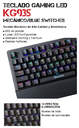 TECLADO SCORPION K635 SP GAMING