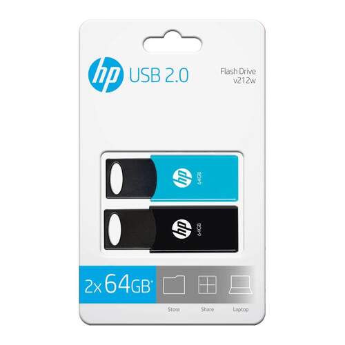 Pack 2 Memorias USB HP V212W 64GB