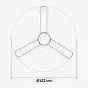 VENTILADOR TECHO U.BLUE VENTO6048T DC 122CM WIFI T