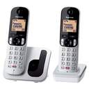 TELEFONO DECT PANASONIC KX-TGC252SPS GRIS Y NEGRO