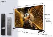 TV TCL 75%%%quot; 75X11L UHD SQDMINILED GOOGLETV 144H B%%%amp;O