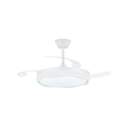 VENTILADOR TECHO CRISTAL PRIUS RETRAC  APP WH
