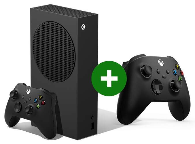 Microsoft XBox Series S Carbón + Mando XBox Series S Negro Carbón Inalámbrico