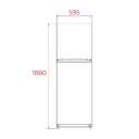 FRICOM. TEKA NFL342CWH 188x60 NF BCO 113420001