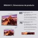 TV SONY 85%%%quot; K85XR90 UHD MINILED QLED GOOGLETV 120H