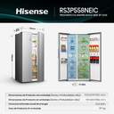 FRI. HISENSE RS3P558NEIC 179x91 NF INOX DSP METALC