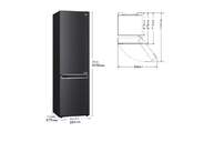 FRICOM. LG GBB92MCB2P 203x60x68 NF BLACK MATE