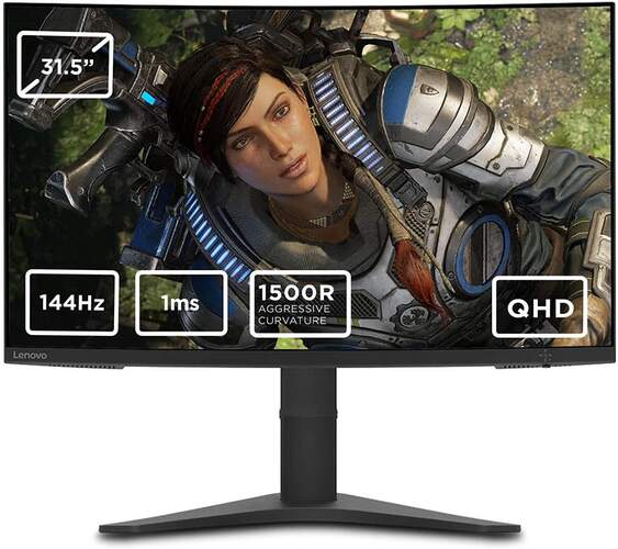 Monitor 31.5" Lenovo G32QC-10 Curvo