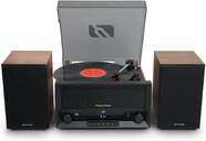 GIRADISCOS ESTEREO MUSE MT-120MB MADERA/NEGRO