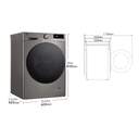 Lavadora LG F4WR7010AGS LVD. LG F4WR7010AGS 10K 1400R INOX STEAM WIFI
