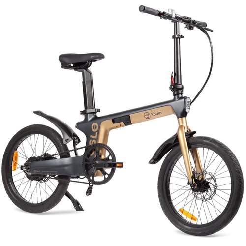 Bicicleta Eléctrica Youin Oslo Pro BK1950 Negra y dorada