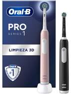 Cepillo El&eacute;ctrico Oral-B Pro Series 1 Duo Rosa y Negro