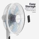 VENTILADOR PIE U.BLUE ZERMATT 3025W 25W MD DC