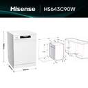 LVJ. HISENSE HS643C90W 16CP 3%%%#170;B 44dBA BCO