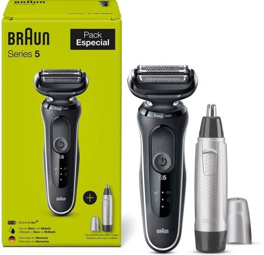 Afeitadora Braun 51W100 Serie 5 + Pack en 10