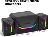 ALTAVOCES MARVO SG-235 RGB 5W 2 3W JACK USB