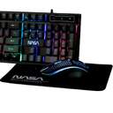 KIT GAMING NASA TECLADO RATON ALFOMBRILLA