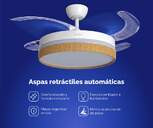 VENTILADOR TECHO RET ARTICA AVTECHR72BM BCO MD 72W