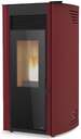 ESTUFA A PELLET RED POD FIRST 12KW BORDEAUX (CANAL