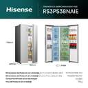 FRI. HISENSE RS3P538NAIE 179x91 NF INOX DSP KFIT