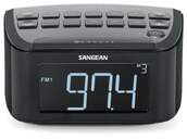 RADIO RELOJ SANGEAN RCR-24 AM/FM NEGRO
