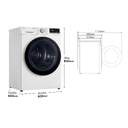 SECADORA LG RH80V9AV4N 8K BC DUAL INVERTER