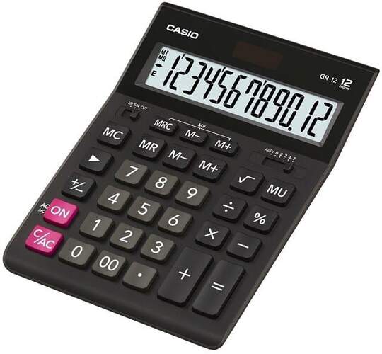 Calculadora Casio GR-12 Negro