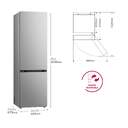 FRICOM. LG GBV5240CPY 203x60 METALFRESH INOX