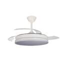 VENTILADOR TECHO CRISTAL SUPERECO RETRAC 45W MD