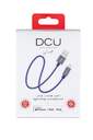 CABLE DCU LIGHTNING a USB A 2M AZUL MARINO