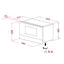 MICR. TEKA NEO MS6220BISL 22L GRILL 1200W INT INOX