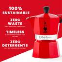 CAFET. ITALIANA BIALETTI NEW MOKA INDUCTION RED 4T