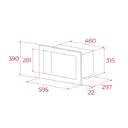 MICR. TEKA ML8200BIS BK CRISTAL 20L 112060001