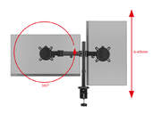 SOPORTE MONITOR DOBLE ONE FOR ALL DM2210 13-32%%%#168;