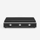 HORNILLO U.BLUE 7013 3F NEGRO. BASE INOX C/TAPA