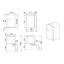 FRICOM. SMEG FAB10RBL6 50 STYLE 97X54,5 NEGRO