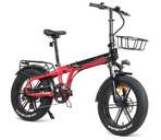 BICICLETA ELECTRICA YOUIN BK1650R DALLAS ROJO/NEGR