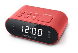 Radio reloj MUSE M-10 RED
