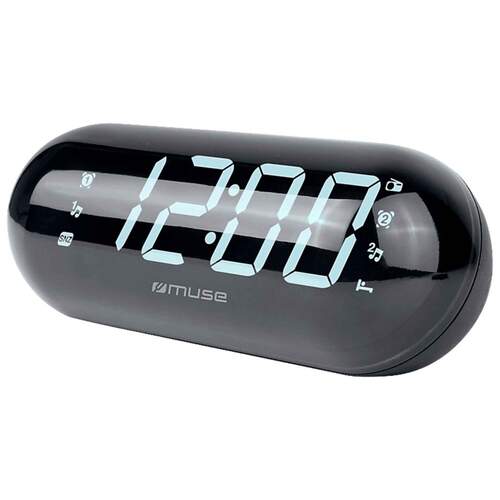 Radio reloj Muse M-19 GL FM/AM negro