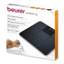 BASCULA BEURER GS235 DIGITAL VIDRIO NEGRA 180K