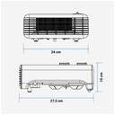 CALEFACT. U.BLUE WAKAMA 4020W 2000W HORIZ.BLANCO
