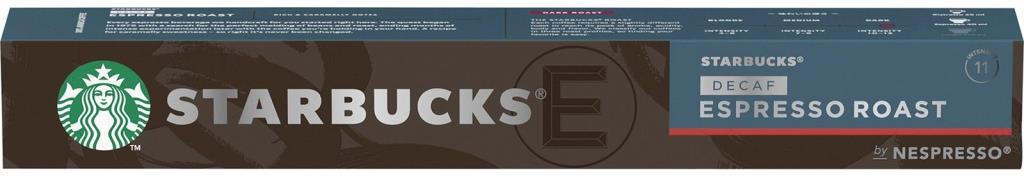 Cápsulas Starbucks Nespresso Dark Roast Descafeinado- Espresso, 10 cápsulas