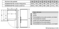 FRICOM. BOSCH KGN39VWEB 203x60 NF BLANCO