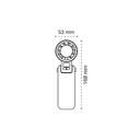 VENTILADOR MANO CRISTAL ICE PRO BLANCO PORTATIL