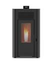 ESTUFA PELLET RED POD FIRST HYDRO 13KW PRETA AGUA