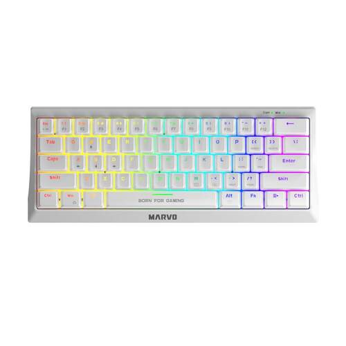 Teclado Gaming Marvo KG962WH Blanco