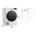 LVD. LG F4WR6010A0W 10K 1400R BCA STEAM